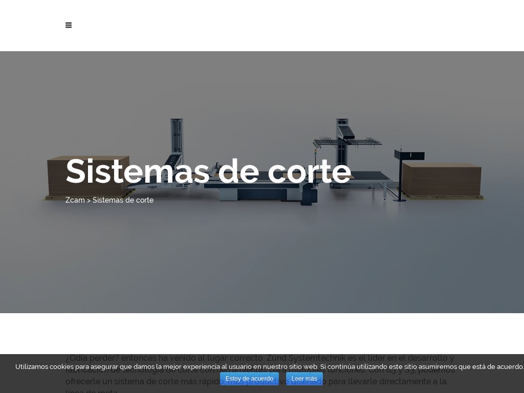 Maquinaria de sistemas de corte para calzado - ZCAM