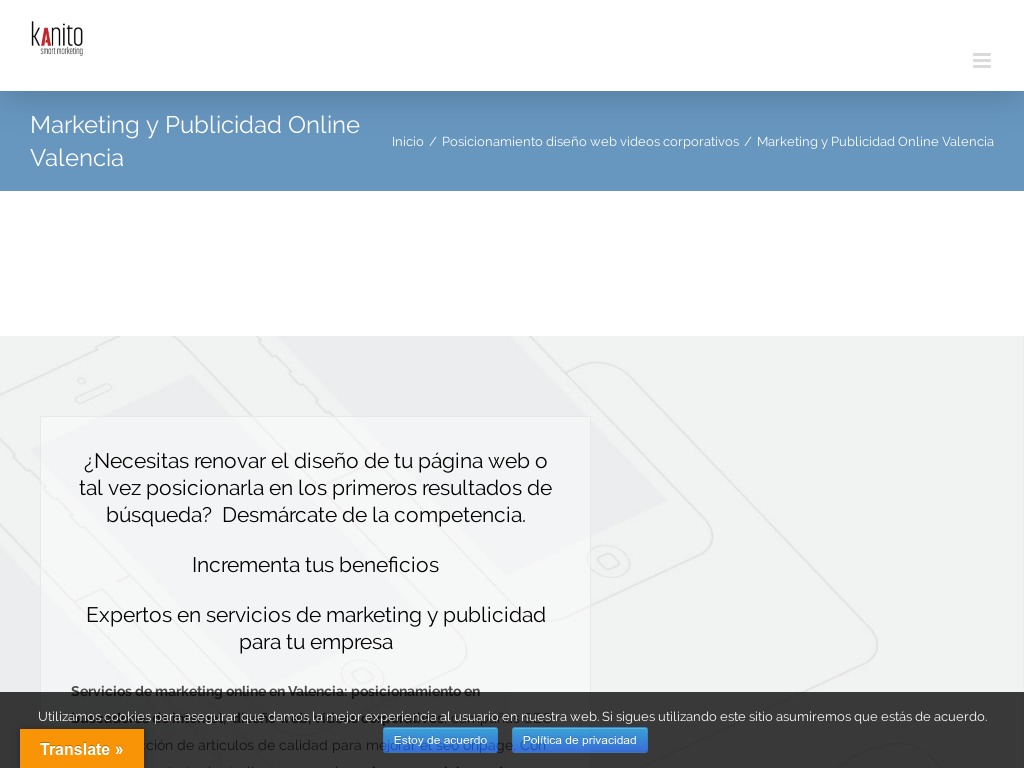 Diseño web Valencia - Posicionamiento web Valencia