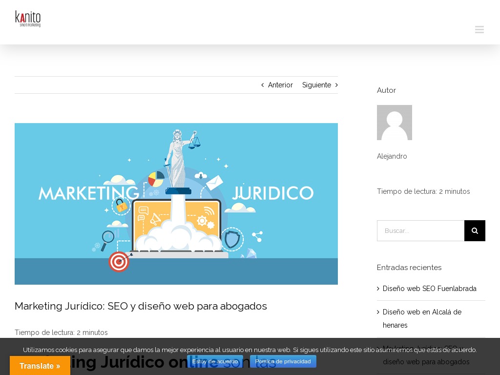 Diseño web para abogados - Posicionamiento paginas web despachos abogados