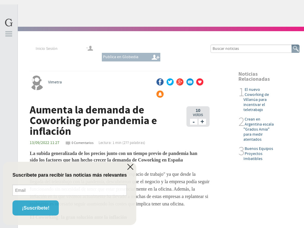 Aumenta la demanda de Coworking por pandemia e inflaci�n