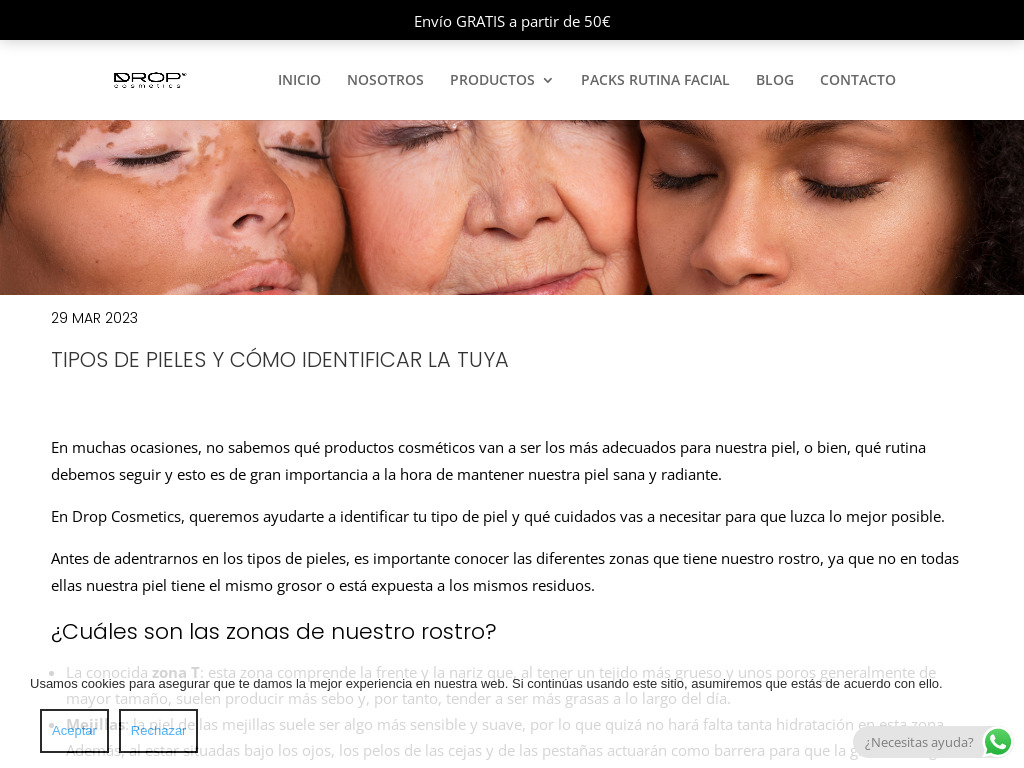 Tipos de pieles y cómo identificar la tuya | Cosmética Natural