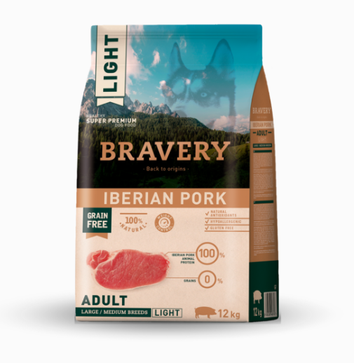 Comida Light para Perros. Alimentación Natural - Bravery