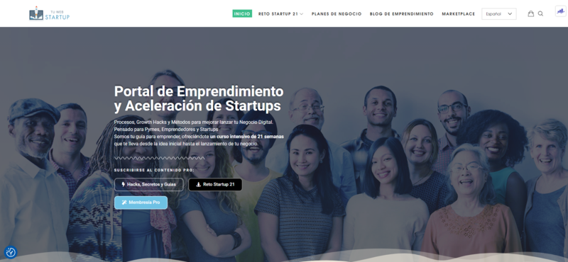 Portal de Emprendimiento y Aceleraci�n de Startups. Planes de Negocio
